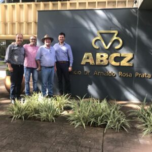 Uberaba - dia 13/02/2020, visita à sede da ABCZ - Marcio Aparecido, Rodrig Barros, Márcio Guapo e Albenir Querubini. 
